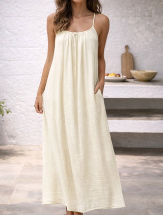 Women's Lightweight Cotton Maxi Dress | Elegant Flowing Summer Beachwear 9