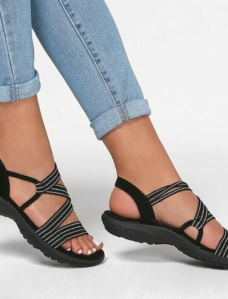 Women's Lightweight Elastic Strap Sandals | Comfortable Non-Slip Summer Footwear 0