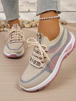 Women's Lightweight Fabric Sneakers | Sporty Comfortable Walking Shoes 0