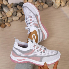 Women's Lightweight Fabric Sneakers | Sporty Comfortable Walking Shoes 3
