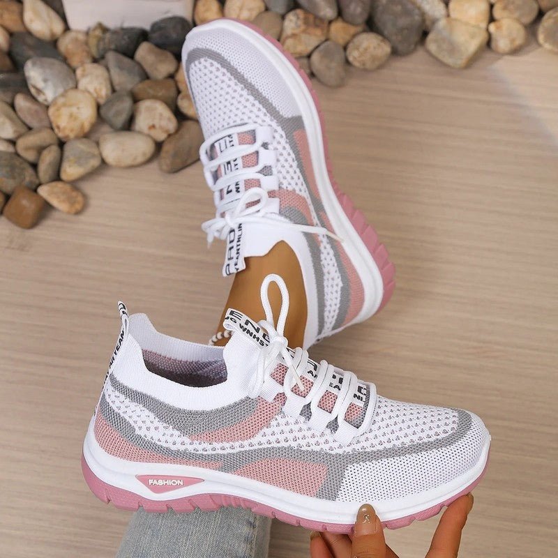 Women's Lightweight Fabric Sneakers | Sporty Comfortable Walking Shoes 3