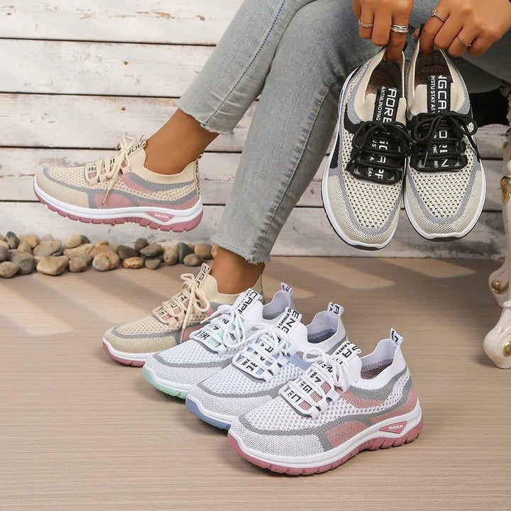 Women's Lightweight Fabric Sneakers | Sporty Comfortable Walking Shoes 7