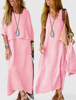 Women's Lightweight Layered Maxi Dress | Elegant Flowing Summer Style 3