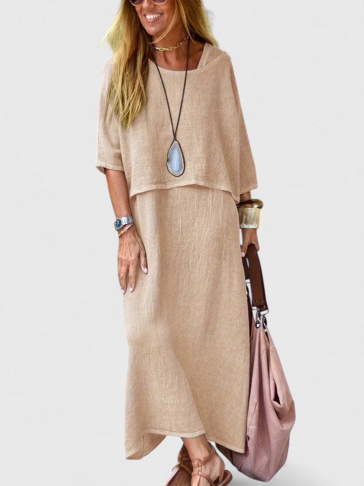 Women's Lightweight Layered Maxi Dress | Elegant Flowing Summer Style 4