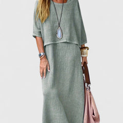Women's Lightweight Layered Maxi Dress | Elegant Flowing Summer Style 5