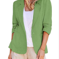 Women's Lightweight Linen Blazer | Elegant Tailored Jacket for All Seasons 5