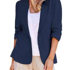 Women's Lightweight Linen Blazer | Elegant Tailored Jacket for All Seasons 8