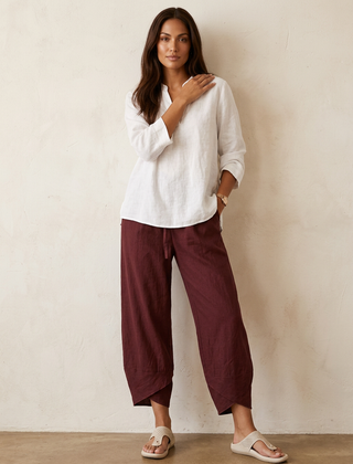 Women's Lightweight Linen Palazzo Pants | Elegant Wide Leg Trousers for Effortless Style 6