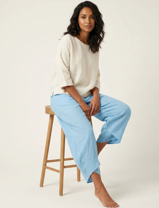 Women's Lightweight Linen Palazzo Pants | Elegant Wide Leg Trousers for Effortless Style 8