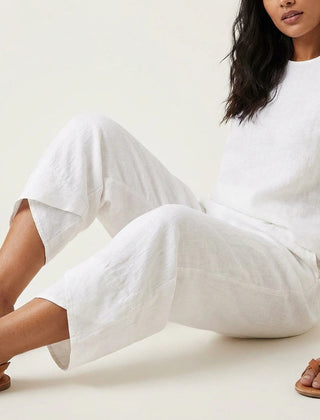 Women's Lightweight Linen Palazzo Pants | Elegant Wide Leg Trousers for Effortless Style 9