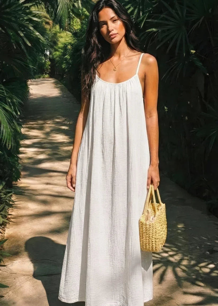 Women's Lightweight Maxi Dress | Elegant Backless Summer Gown 5