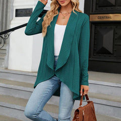 Women's Lightweight Open Front Cardigan | Elegant Black Layering Sweater 1