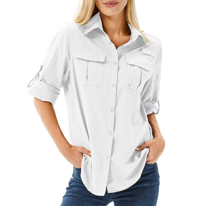 Women's Lightweight Polyester Sun Protection Shirt | Comfortable Long Sleeve Outdoor Top 6