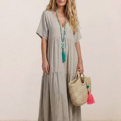 Women's Lightweight Tiered Maxi Dress | Elegant Relaxed Summer Style 2