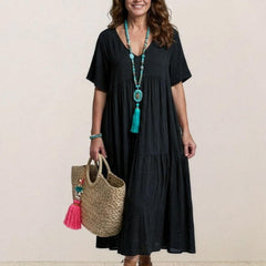 Women's Lightweight Tiered Maxi Dress | Elegant Relaxed Summer Style 3
