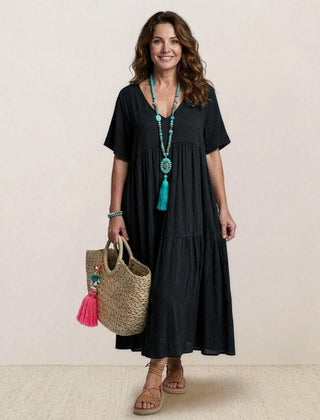 Women's Lightweight Tiered Maxi Dress | Elegant Relaxed Summer Style 3