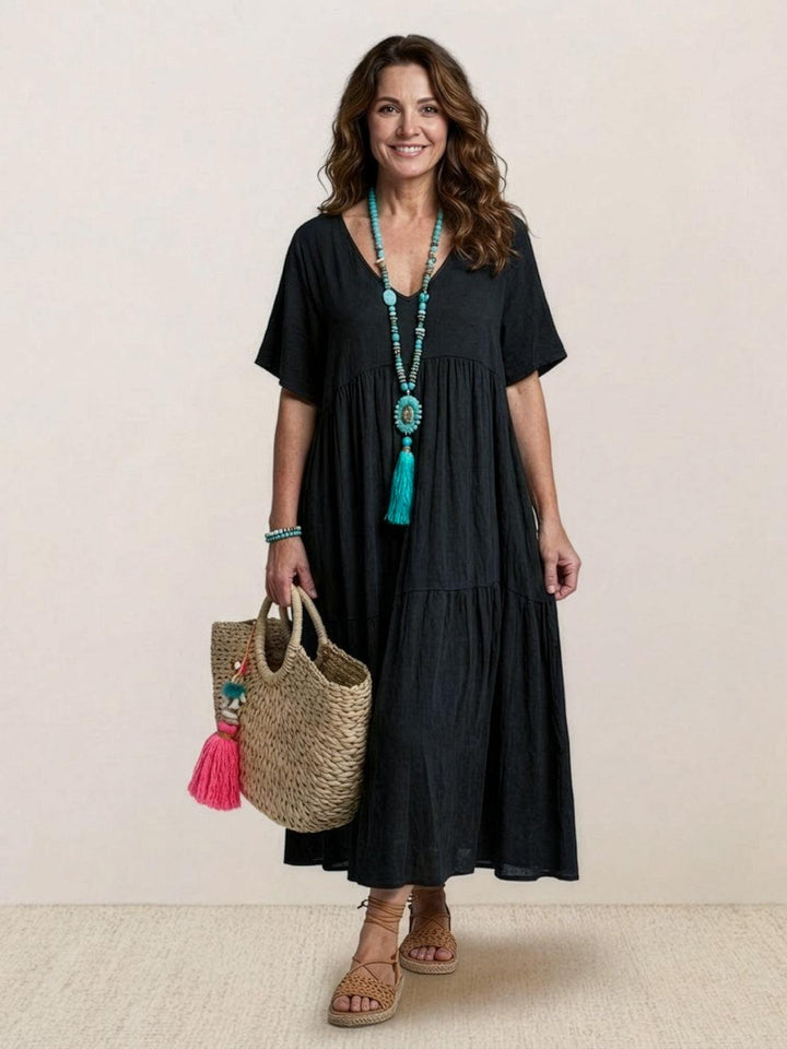 Women's Lightweight Tiered Maxi Dress | Elegant Relaxed Summer Style 3