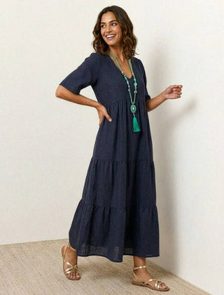 Women's Lightweight Tiered Maxi Dress | Elegant Relaxed Summer Style 4
