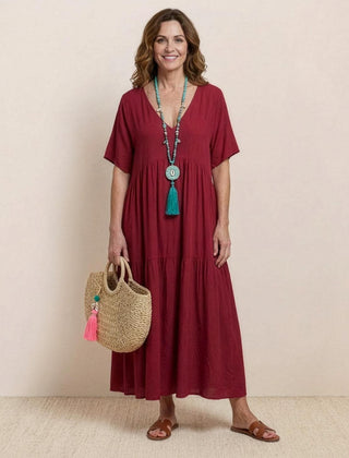 Women's Lightweight Tiered Maxi Dress | Elegant Relaxed Summer Style 5
