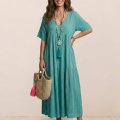 Women's Lightweight Tiered Maxi Dress | Elegant Relaxed Summer Style 6
