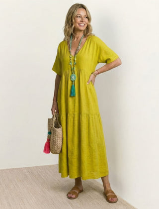 Women's Lightweight Tiered Maxi Dress | Elegant Relaxed Summer Style 7