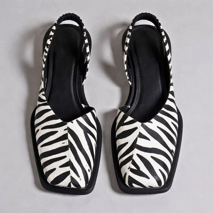 Women's Modern Faux Leather Ballet Flats | Elegant Square Toe Slip-On Shoes 3