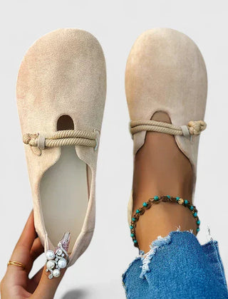 Women's Orthopedic Fabric Loafers | Comfortable Slip-On Casual Shoes 0