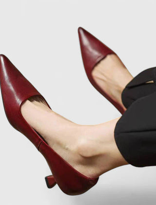 Women's Orthopedic Leather Heels | Elegant Supportive Dress Shoes 0