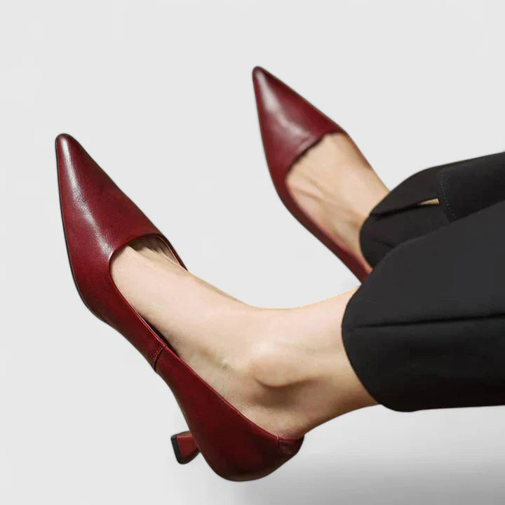 Women's Orthopedic Leather Heels | Elegant Supportive Dress Shoes 0
