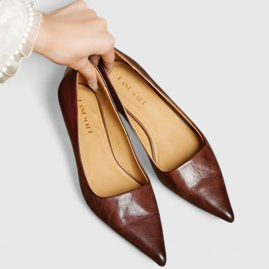 Women's Orthopedic Leather Heels | Elegant Supportive Dress Shoes 6
