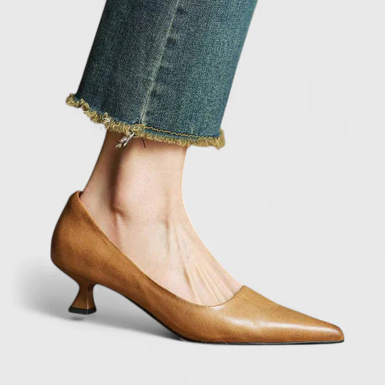 Women's Orthopedic Leather Heels | Elegant Supportive Dress Shoes 7
