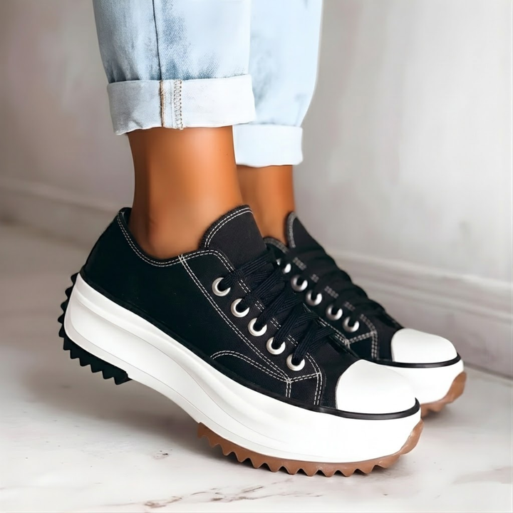 Women's Orthopedic Platform Sneakers | Stylish Chunky Lace-Up Shoes 0