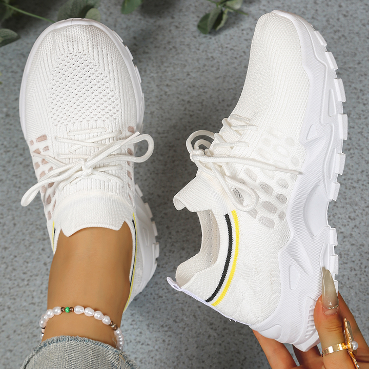 Women's Orthopedic Slip-On Sneakers | Comfortable White Walking Shoes for All-Day Support 2