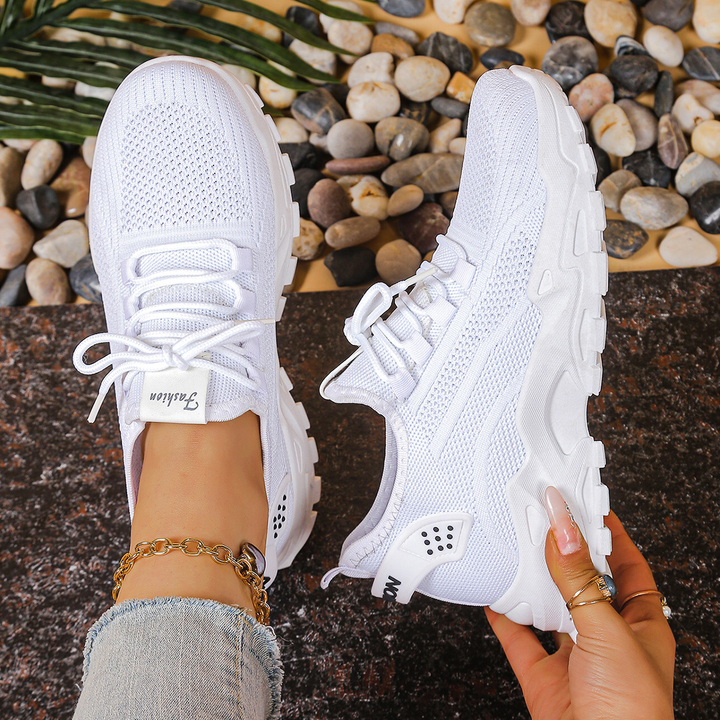 Women's Orthopedic Slip-On Sneakers | Comfortable White Walking Shoes for All-Day Support 6