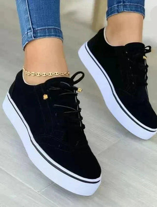 Women's Orthopedic White Sneakers | Comfortable Lace-Up Casual Walking Shoes 2