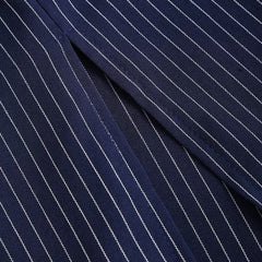 Women's Pinstripe Midi Dress | Elegant Tailored Pencil Dress with Belt & Side Pockets 5