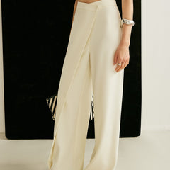 Women's Premium Asymmetrical Wrap Wide Leg Pants | Elegant High-Waisted Trousers 3