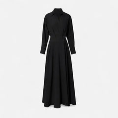 Women's Premium Cotton-Blend Shirt Dress | Elegant Short Sleeve Spring Dress 0