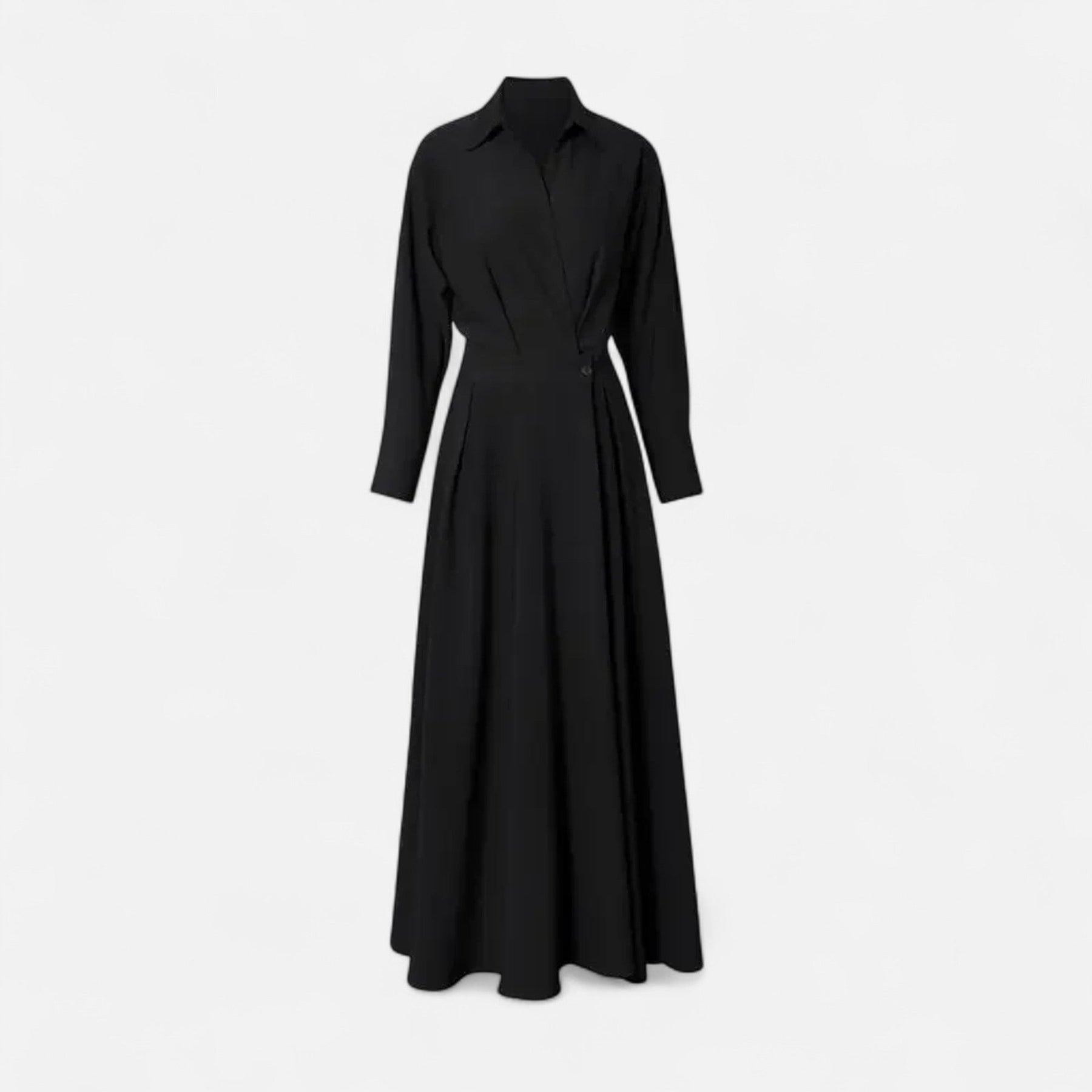 Women's Premium Cotton-Blend Shirt Dress | Elegant Short Sleeve Spring Dress 0