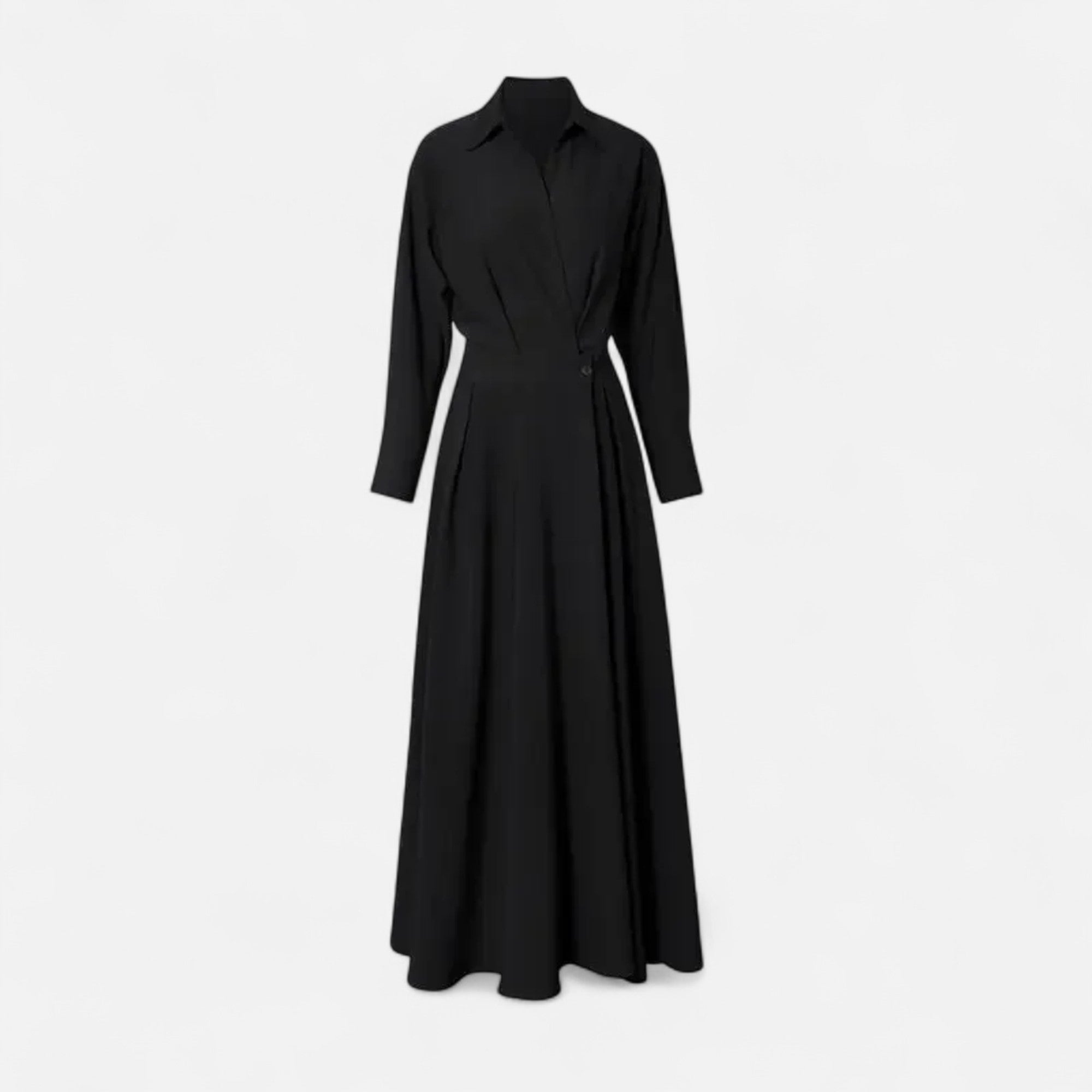 Women's Premium Cotton-Blend Shirt Dress | Elegant Short Sleeve Spring Dress 0