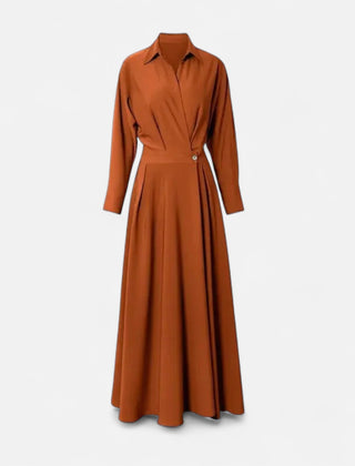 Women's Premium Cotton-Blend Shirt Dress | Elegant Short Sleeve Spring Dress 2