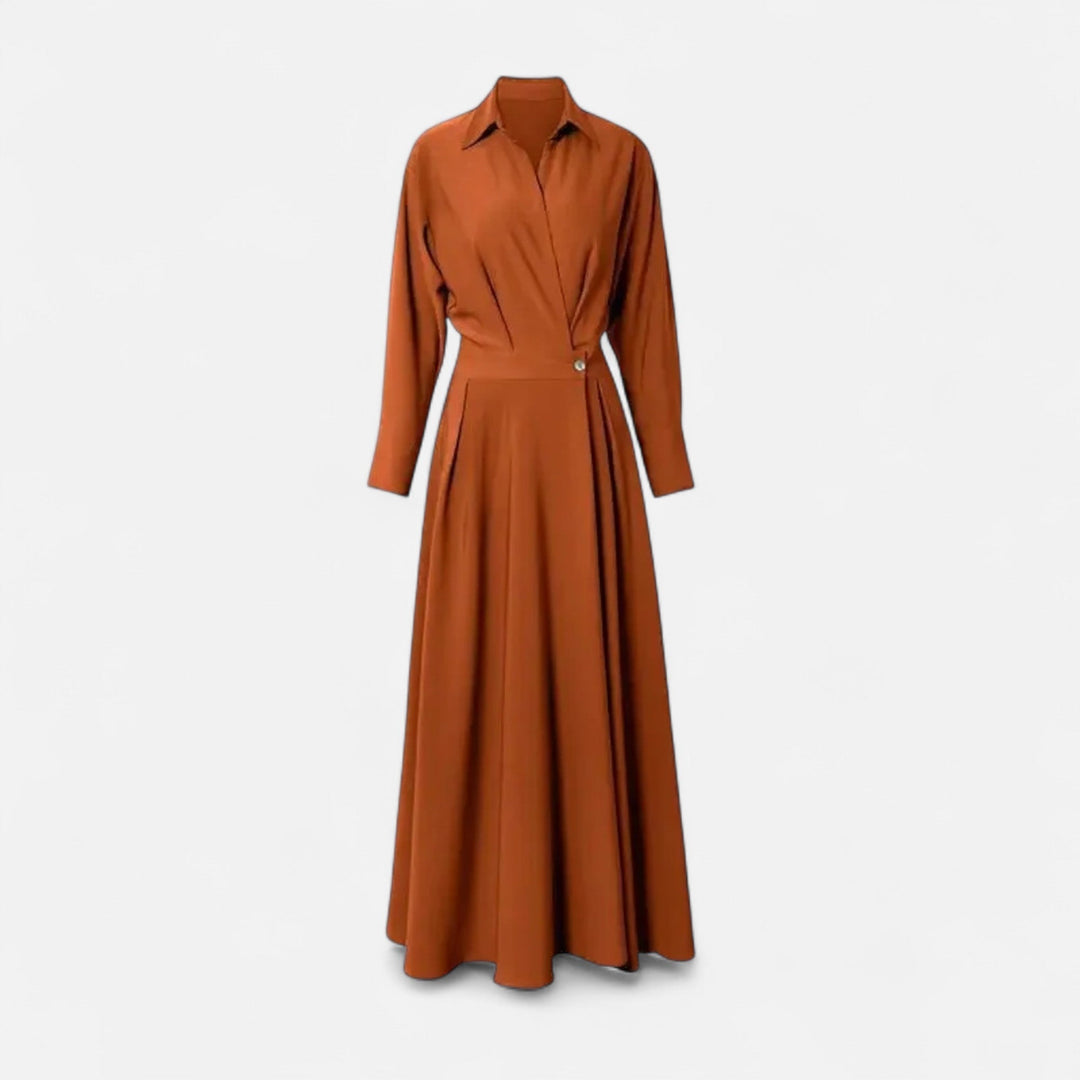 Women's Premium Cotton-Blend Shirt Dress | Elegant Short Sleeve Spring Dress 2