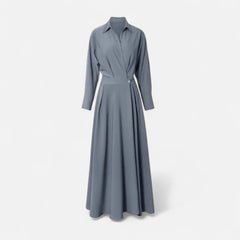 Women's Premium Cotton-Blend Shirt Dress | Elegant Short Sleeve Spring Dress 7