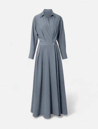 Women's Premium Cotton-Blend Shirt Dress | Elegant Short Sleeve Spring Dress 7