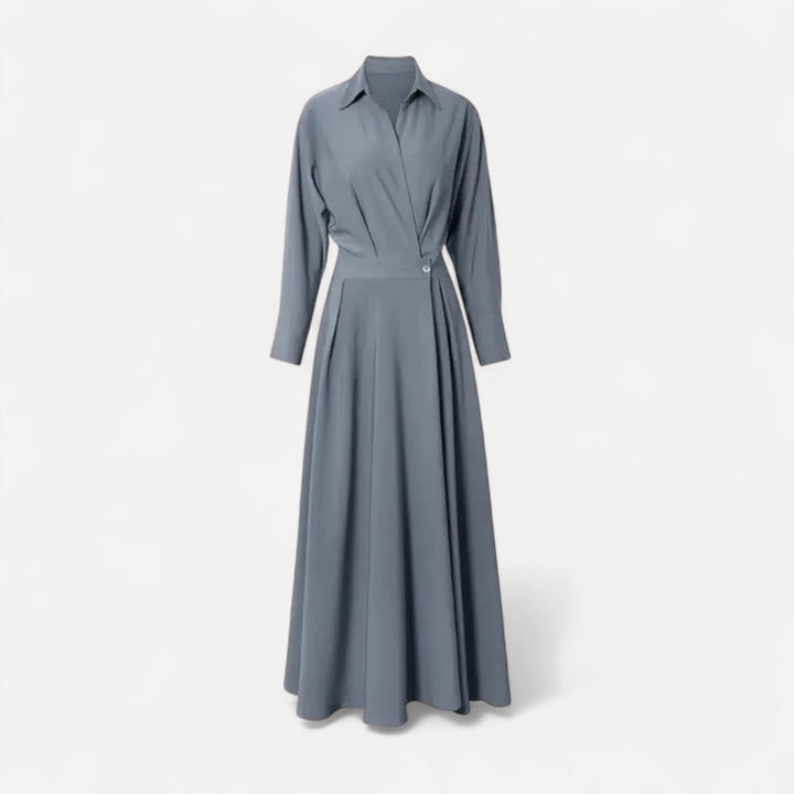 Women's Premium Cotton-Blend Shirt Dress | Elegant Short Sleeve Spring Dress 7