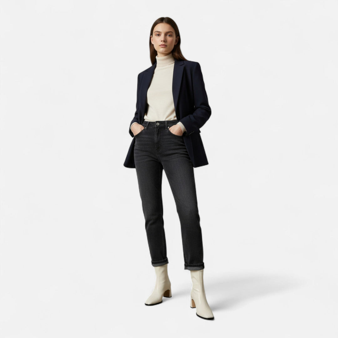 Women's Premium Leather Ankle Boots | Elegant Vintage Square-Toe Booties for Women 6