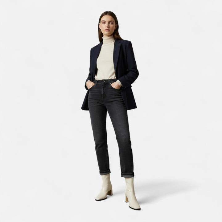 Women's Premium Leather Ankle Boots | Elegant Vintage Square-Toe Booties for Women 6