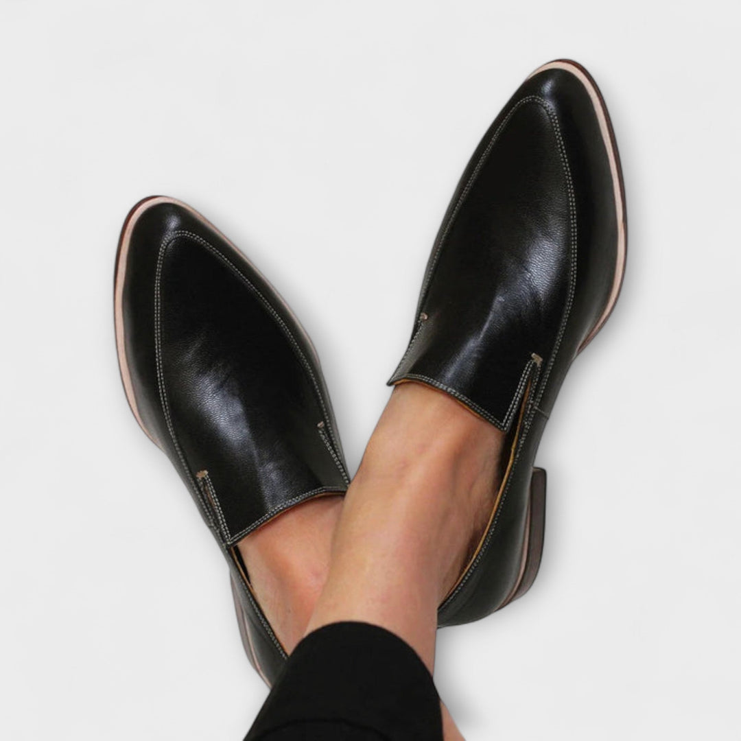 Women's Premium Leather Loafers | Elegant Orthopedic Slip-On Shoes 0