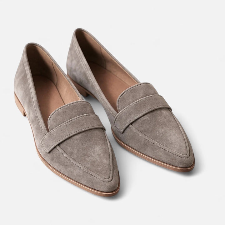 Women's Premium Leather Loafers | Elegant Retro Pointed-Toe Slip-On Shoes 1