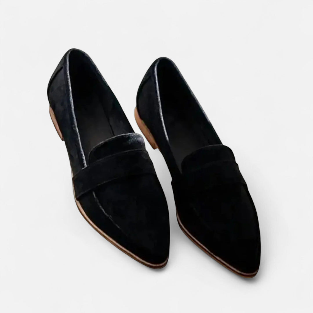 Women's Premium Leather Loafers | Elegant Retro Pointed-Toe Slip-On Shoes 2